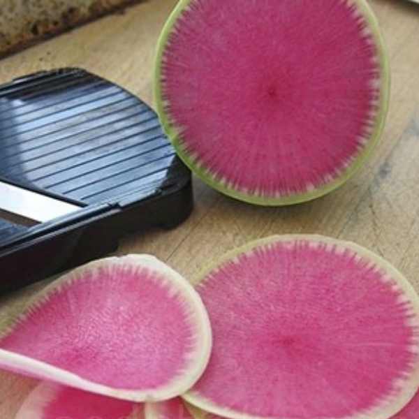 radish watermelon sliced seeds